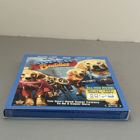Disney Super Buddies Movie Blu-ray + DVD + Digital Copy w/Slipcover - Picture 4 of 4